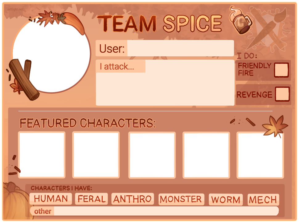 Art Fight 2020 Spice Template by artyfight on DeviantArt