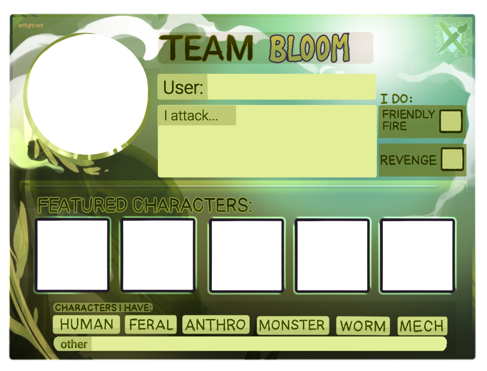 Art Fight 2022 Bloom Template by artyfight on DeviantArt Art Fight 2022 Bloom Template by artyfight on DeviantArt