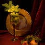 Still life with pomegranates