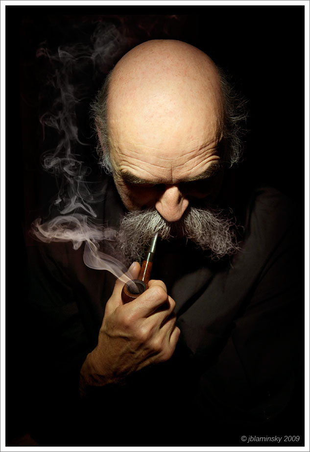 Portrait with a pipe