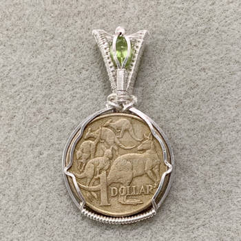 Australian Dollar coin pendant 