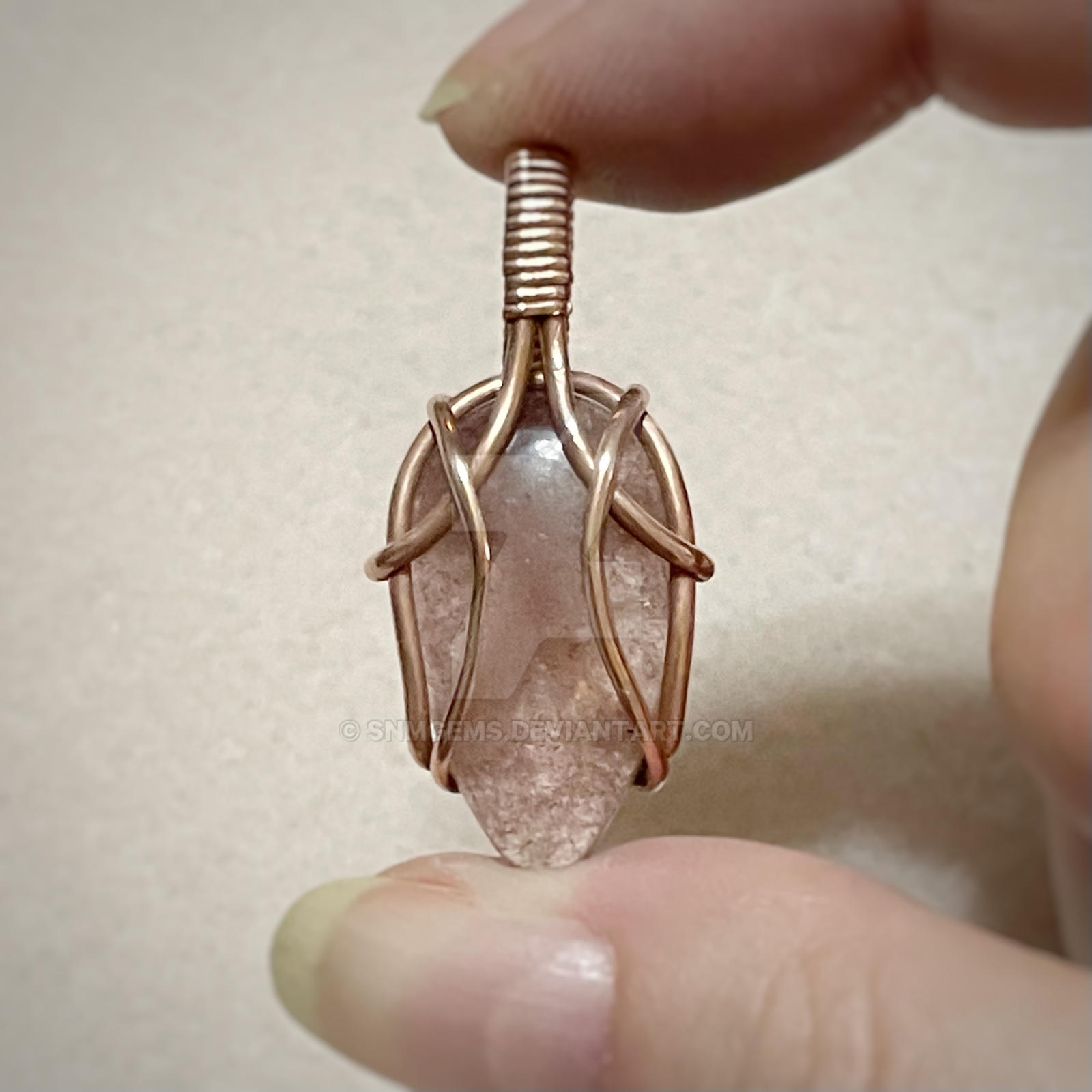 Strawberry Quartz in Copper