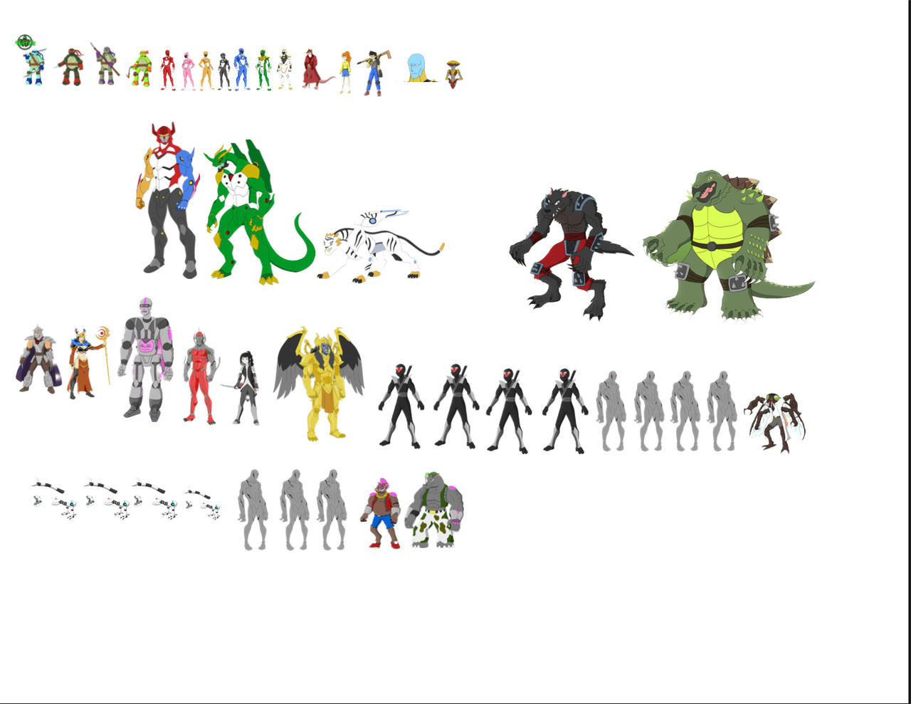 Teenage Mutant Ninja Turtles Power Rangers by cgoessman on DeviantArt