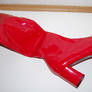 Red PVC boots stock