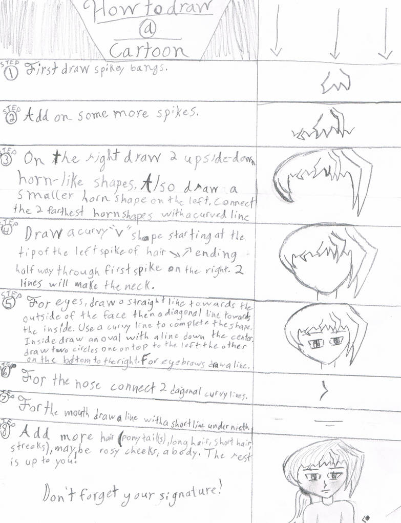 Draw Cartoon Tips How to draw a cartoon by E-star99 on DeviantArt