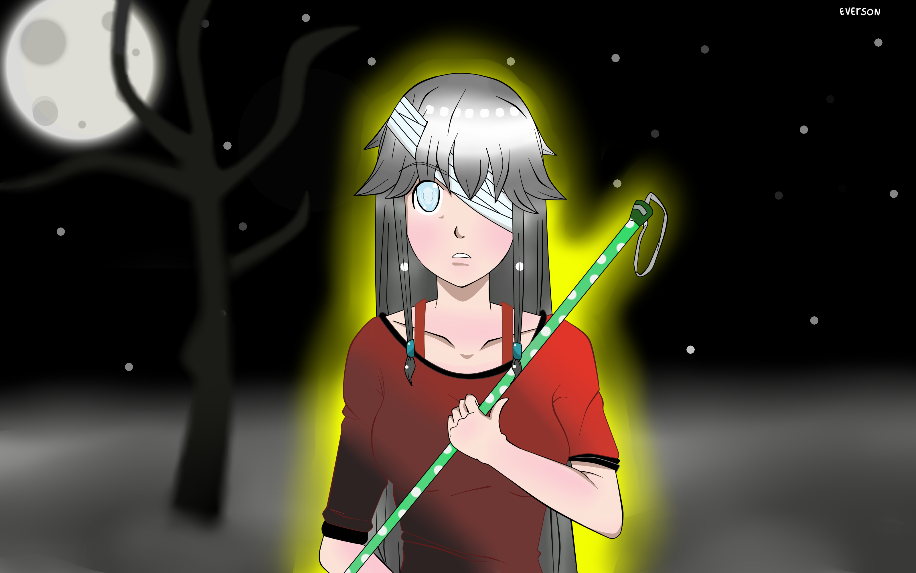 Wallpaper Blind Girl anime version by EversonRodrigo on DeviantArt Wallpaper Blind Girl anime version by EversonRodrigo on DeviantArt