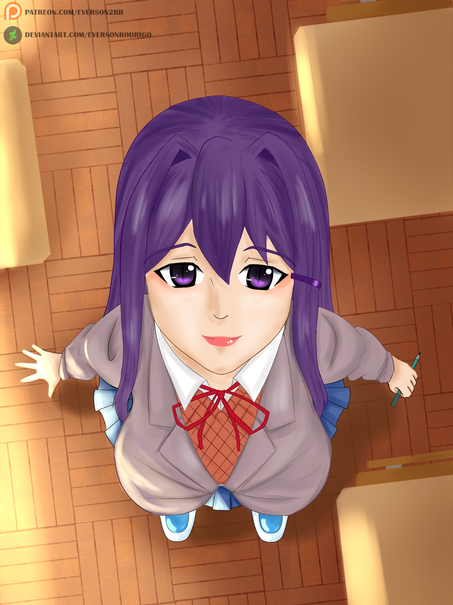 Yuri DDLC Fanart By EversonRodrigo On DeviantArt yuri-ddlc-fanart-by-eversonrodrigo-on-deviantart