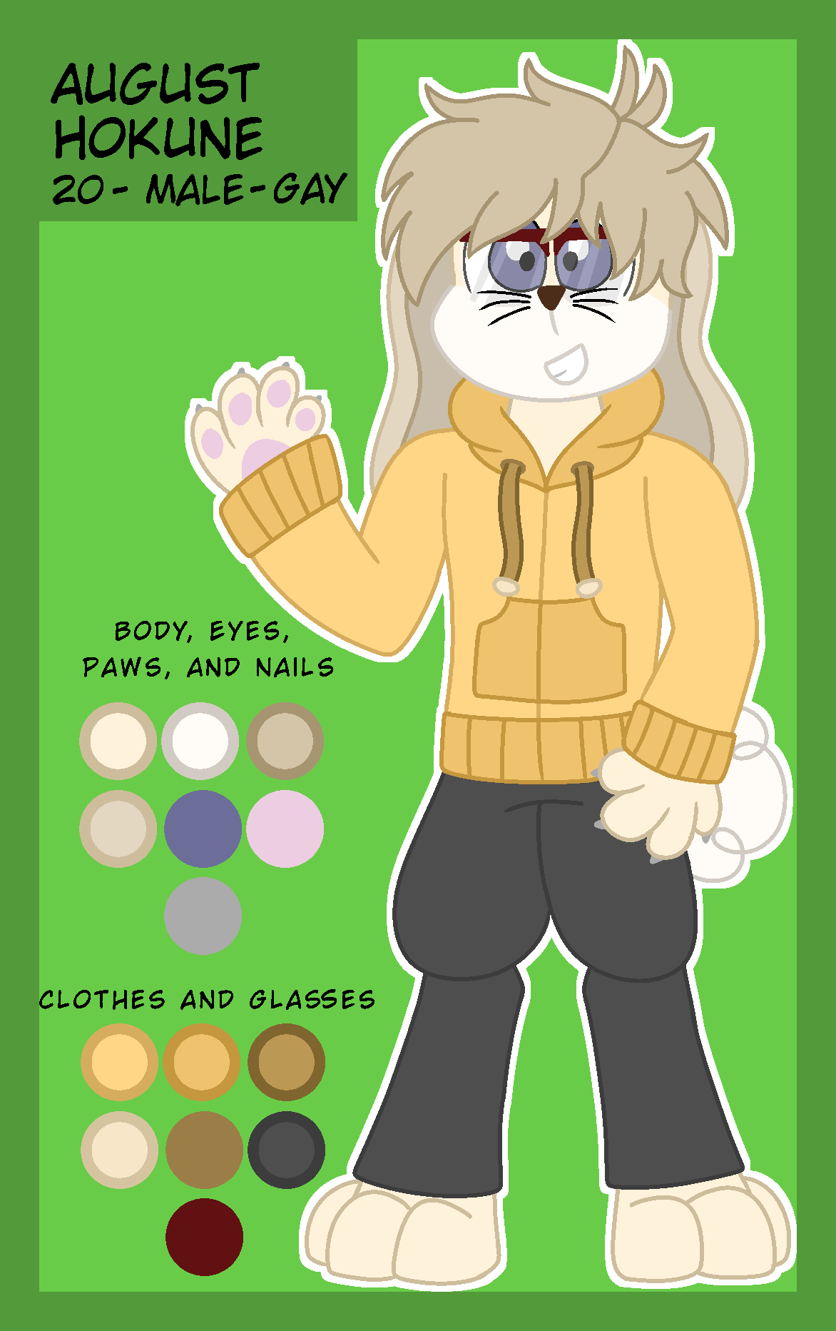~ OC Reference ~ August Hokune ~ by FionnaSkribbles on DeviantArt