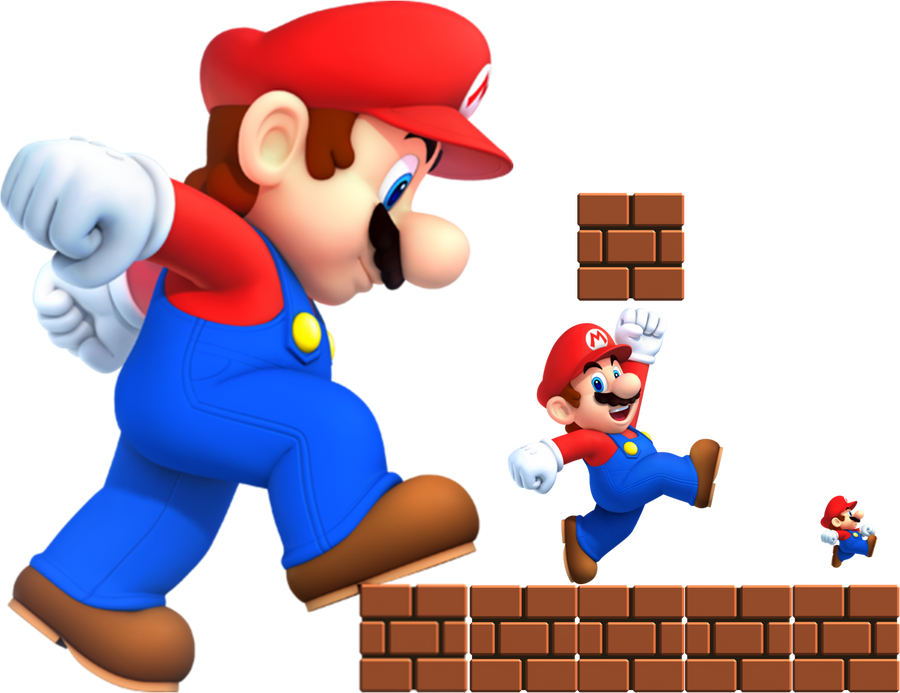 mario size comparison 2 by someguy724 on DeviantArt
