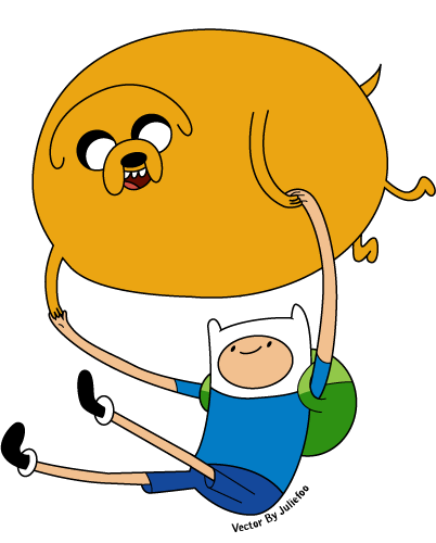 Finn and Jake Balloon Vector