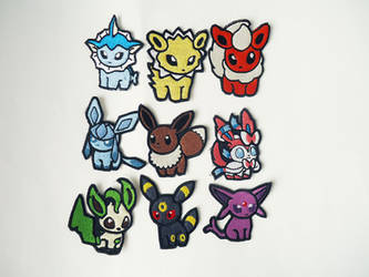 Pokemon Eeveelution Sew On Embroidered Patches