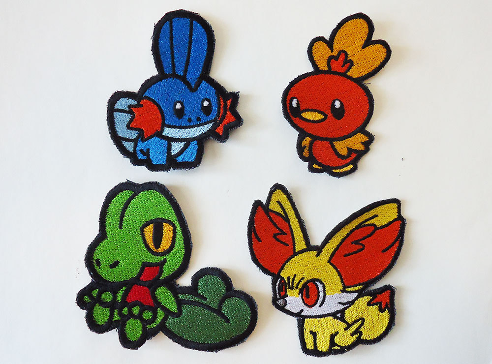 Pokemon Sew On Machine Embroidered Patches