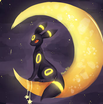 Umbreon on moon