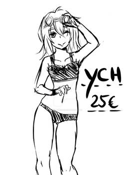 YCH 1 - Anime Girl - 25EUR Fullcolour