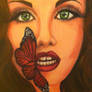 Girl with the butterfly lips
