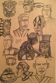 New Star Wars sketchbook page