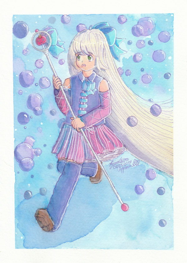 Applina as a magical gal by XxapplechuxX on DeviantArt