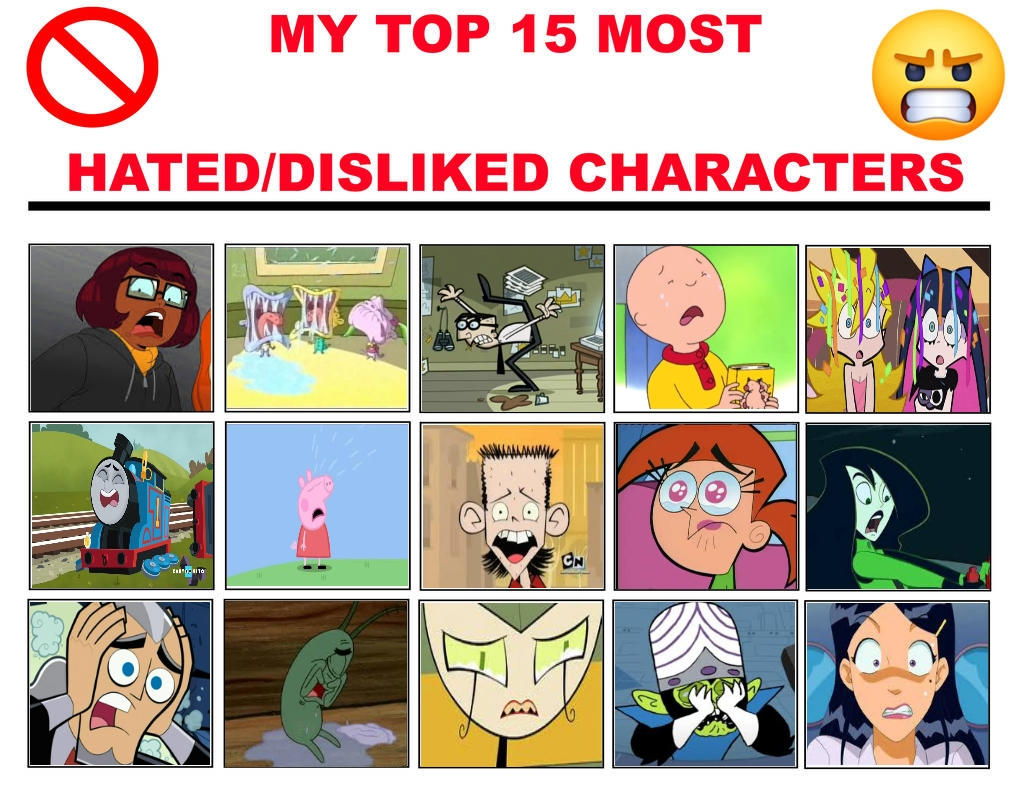 Dislight Characters My Top 15 Most Hated And Disliked Characters by MariahLovesThePPG on ...