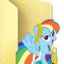 Rainbow Dash Gala folder icon