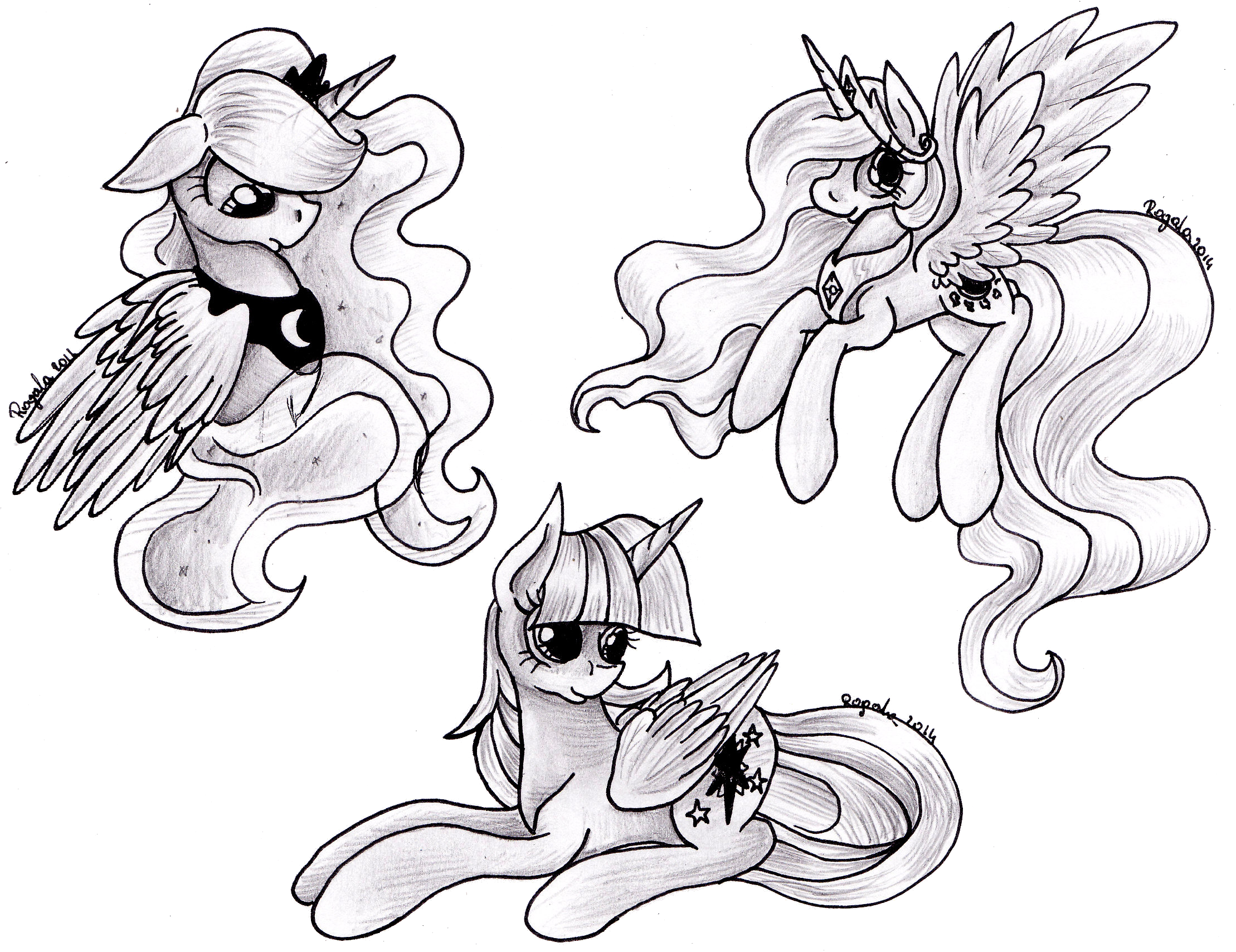 MicroPonies - Luna, Tia, Twi