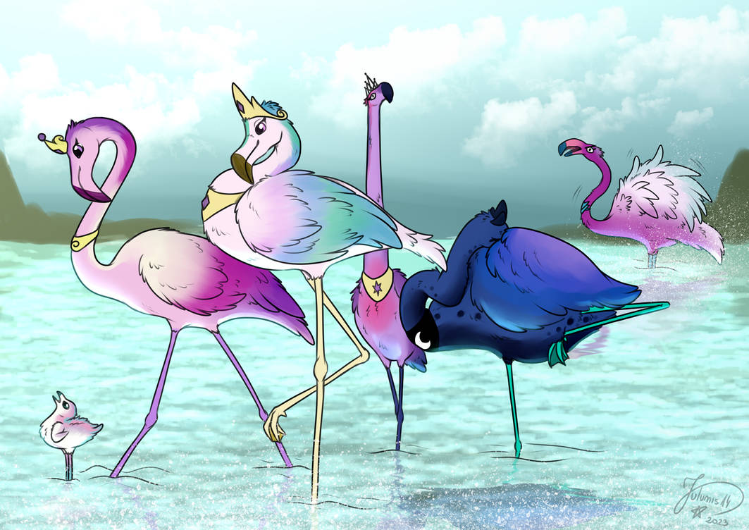 royal_flamingos_by_julunis14_dg0by23-pre