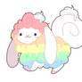 [SPECIES] Rainbow Cake Flufferbun