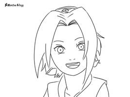 Sakura-dibujo-a-lapiz-para-colorear-Naruto