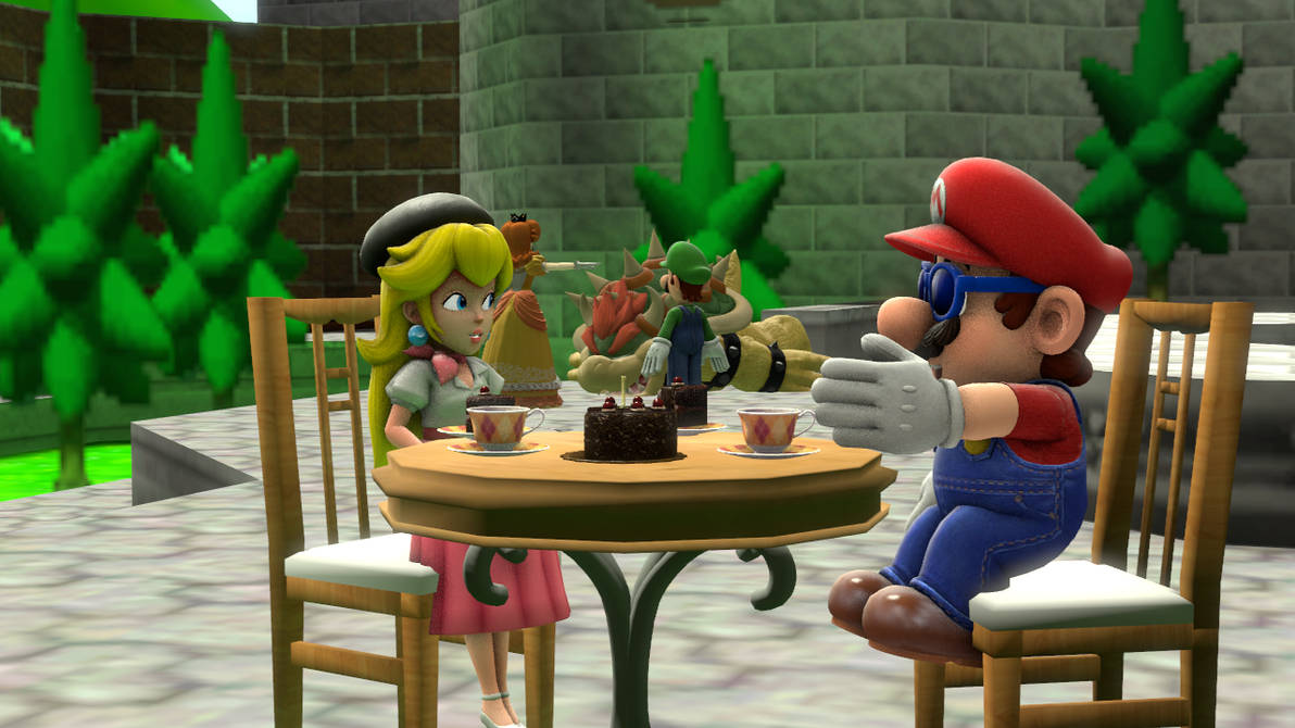 Mario And Peach Tea Time by billyvice1986 on DeviantArt