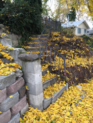 Stairway in Fall