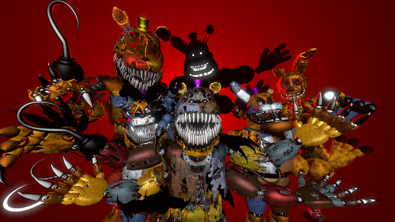 SHOCK! (FNaF World Blender) by FnaFcontinued on DeviantArt