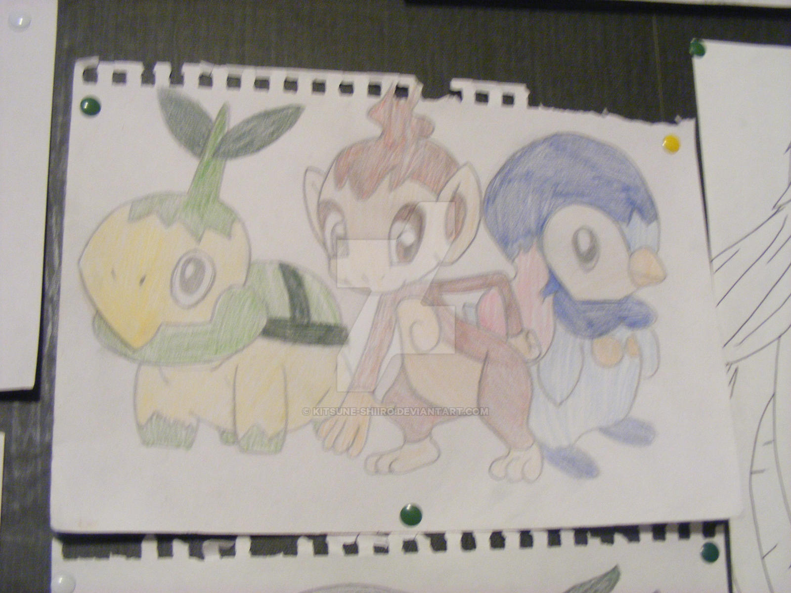pokemon, generation 4 starters by kitsune-shiiro on DeviantArt