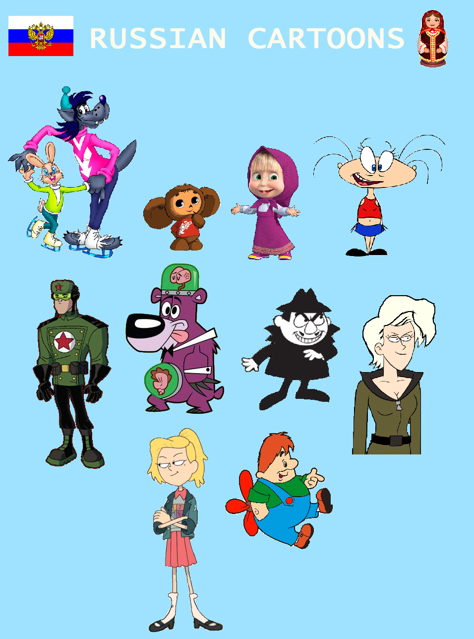 Russian Characters in Cartoons by RealisticDrawings200 on DeviantArt