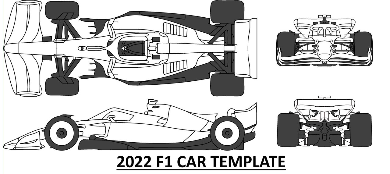 2022 F1 Car Template by BOBMireillard on DeviantArt