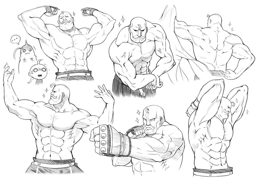 Muscle / Pose Practice with Alex Louis Armstrong by Kazeo-YuuRin on