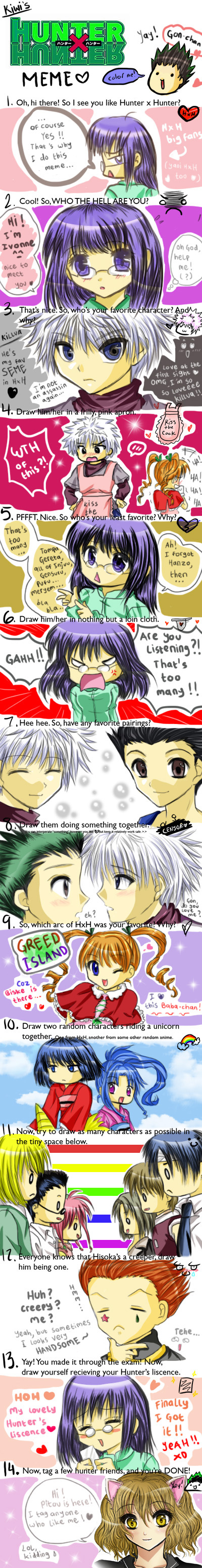 Mais mais memes de Animes, Hunter X Hunter