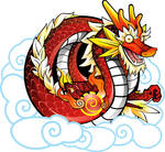 Red Chinese Dragon by Witchking00