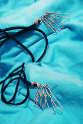 Wire Wing Necklace Completed