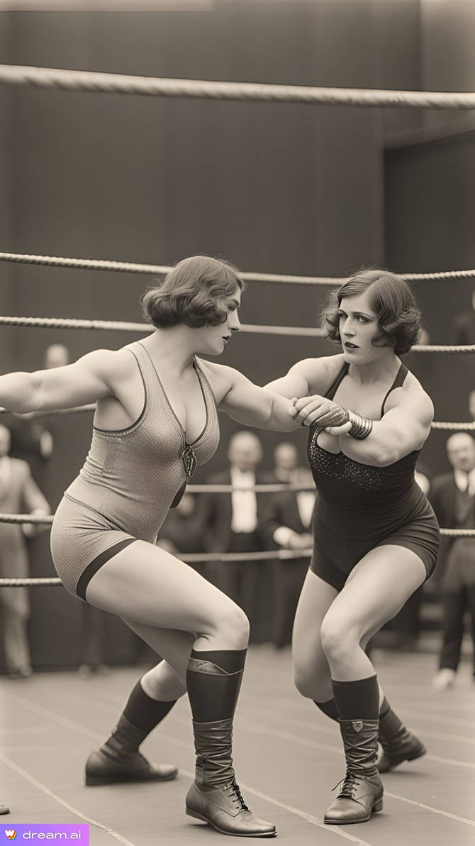Women wrestling 1920s by billsmith7308 on DeviantArt