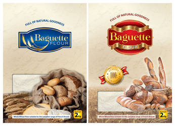 idea for flour package _ french bread by Digital-Saint