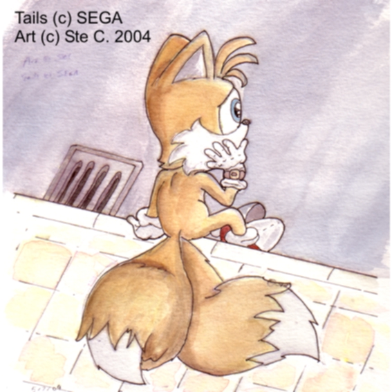 Tails - bored or worried?