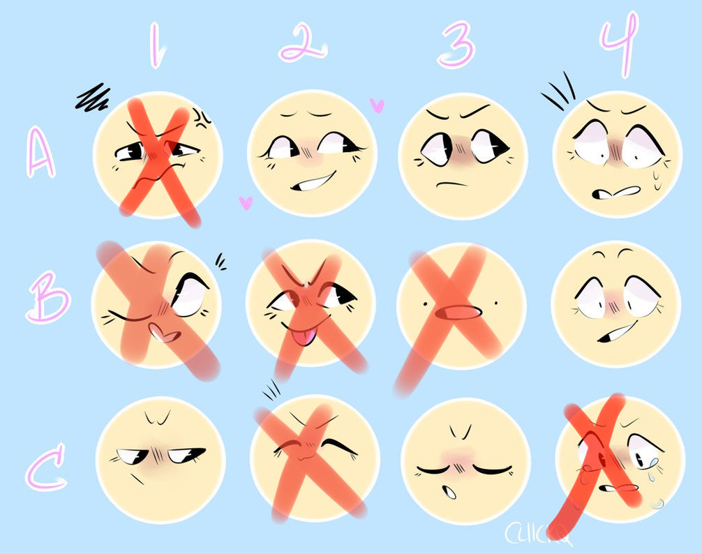 Expression Meme/YCH [CLOSED] by yuuiichiiro on DeviantArt