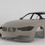 BMW 335i 2012 Clay Render