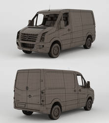 Volkswagen Crafter 2013 Wireframe