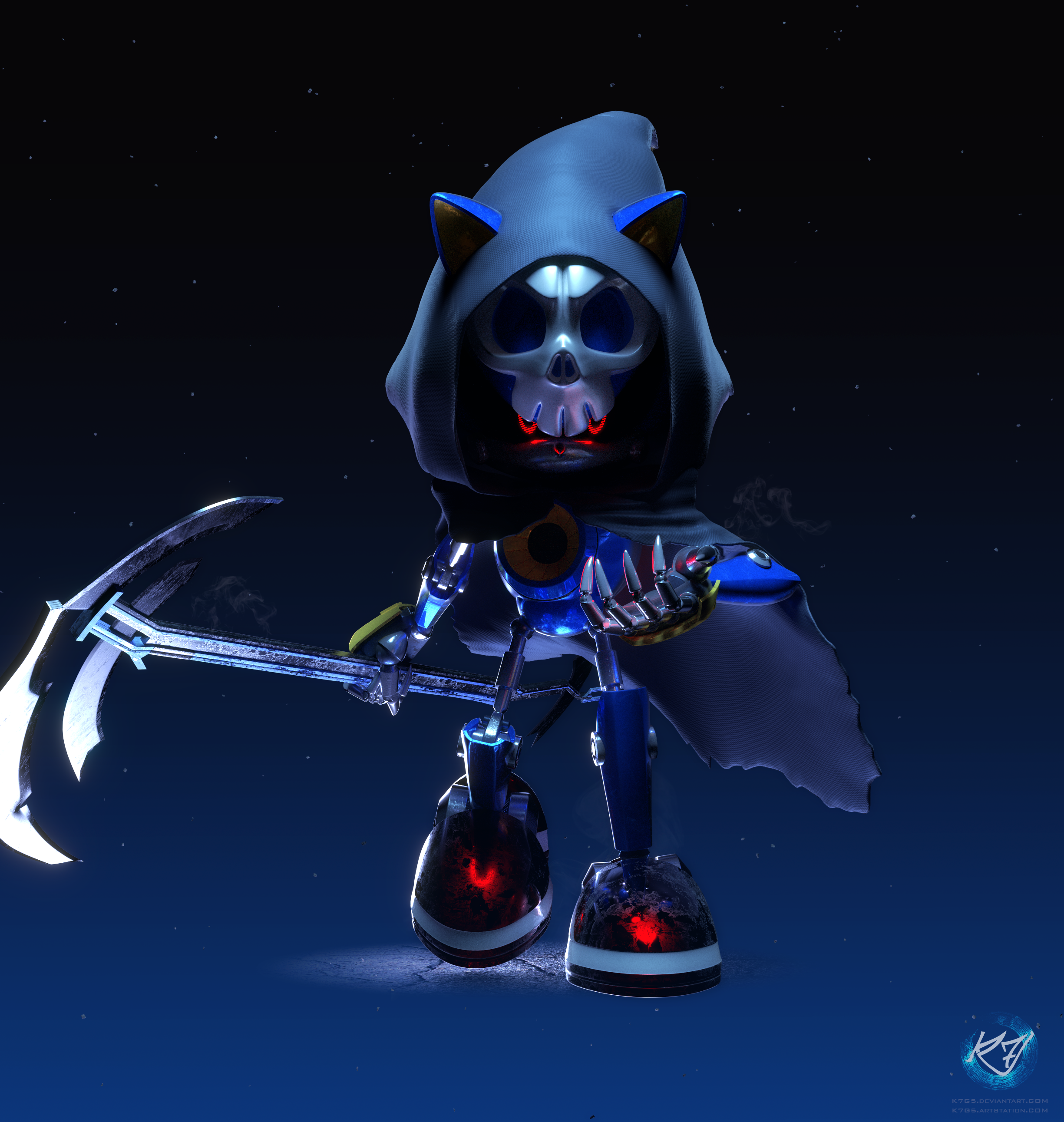 Reaper Metal Sonic (PNG) by PhamtonTv on DeviantArt