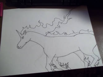 Rapidash Lineart