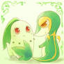 chikorita and snivy