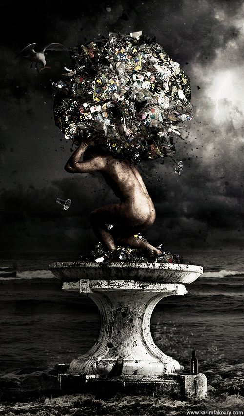 Atlas holding our world by KarimFakhoury