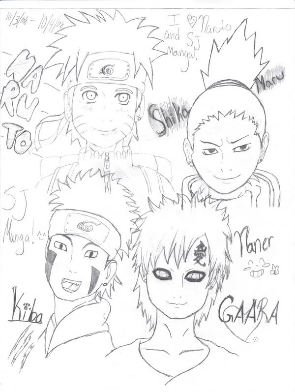 Naruto Guys. :D by xNaner-Sprinklez on DeviantArt