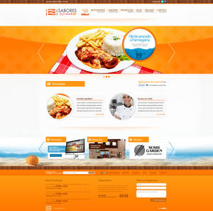 Website - Sabores do Mar / fastfood