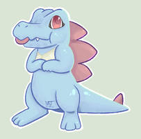 Totodile by Flowfell